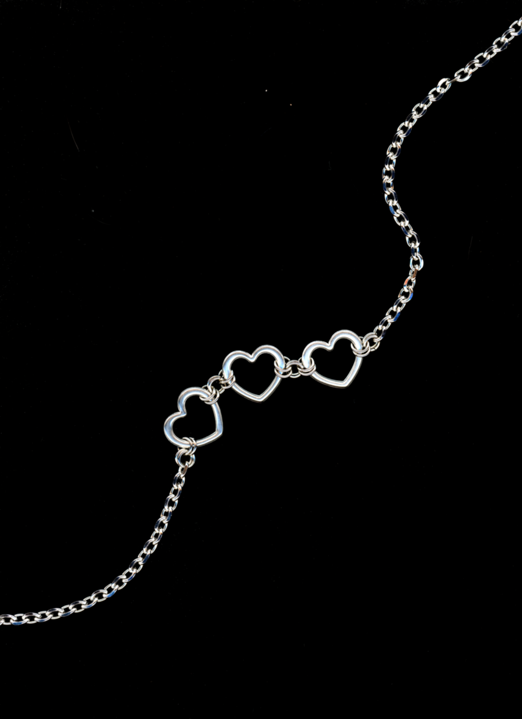 Eternal Trio - Heart Pendant Necklace