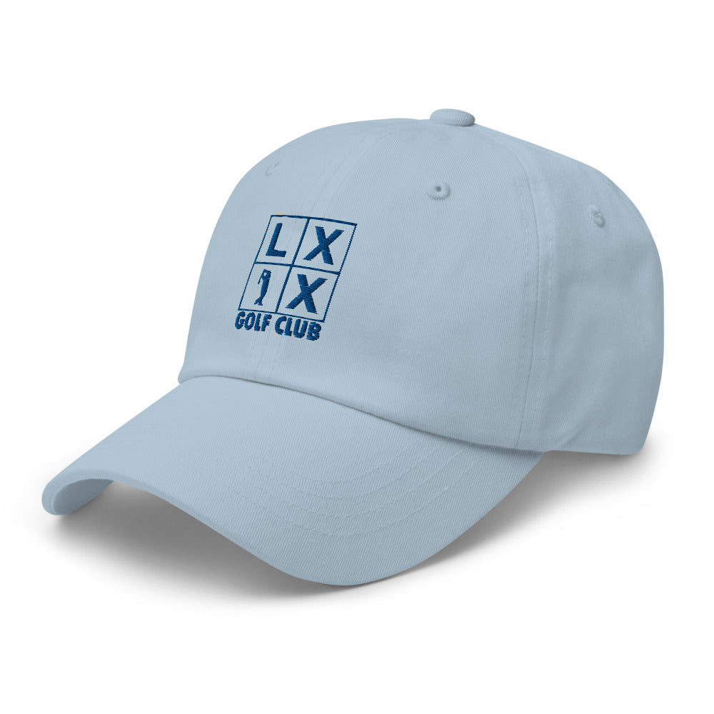 Four Box Logo Dad Hat - Blue Logo