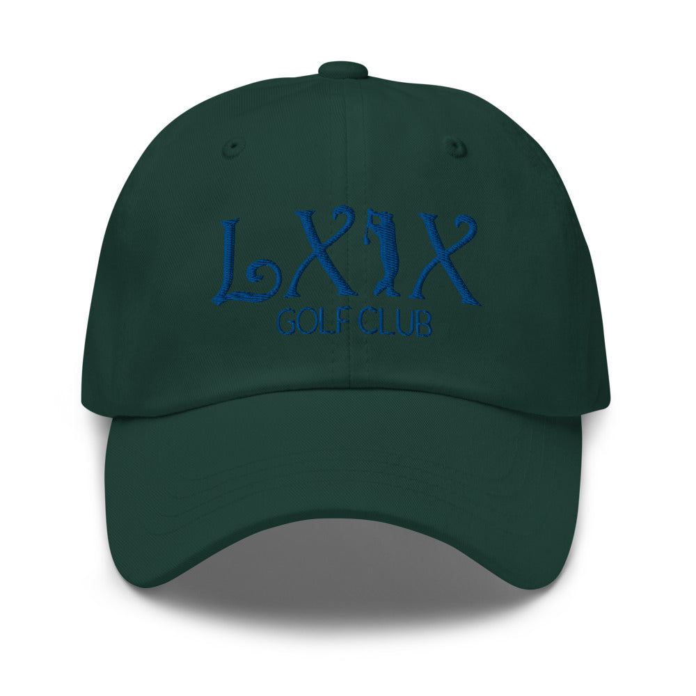 Curve Logo Dad Hat - Blue Logo