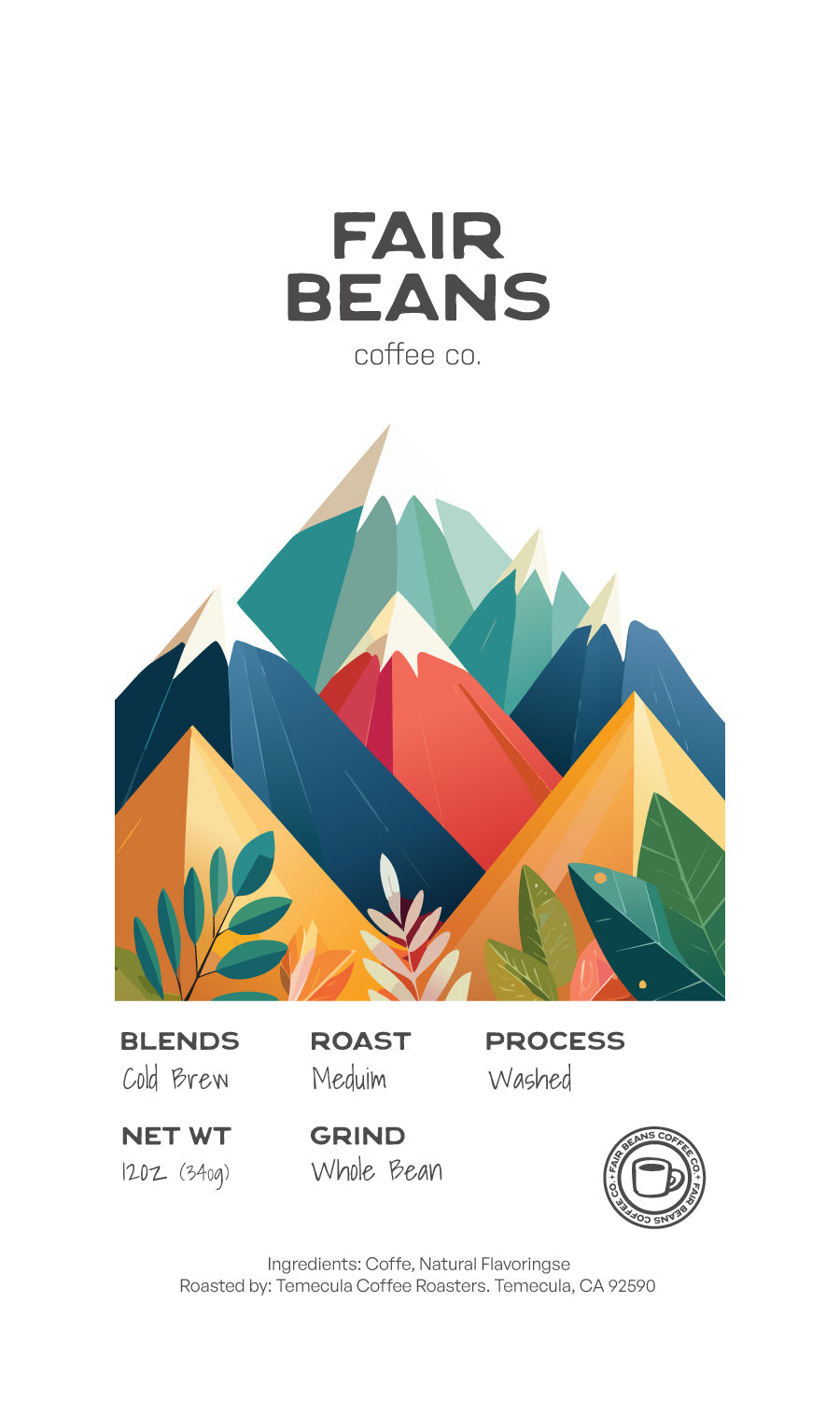 Cold Brew Blend Coffee Beans - Medium Roast