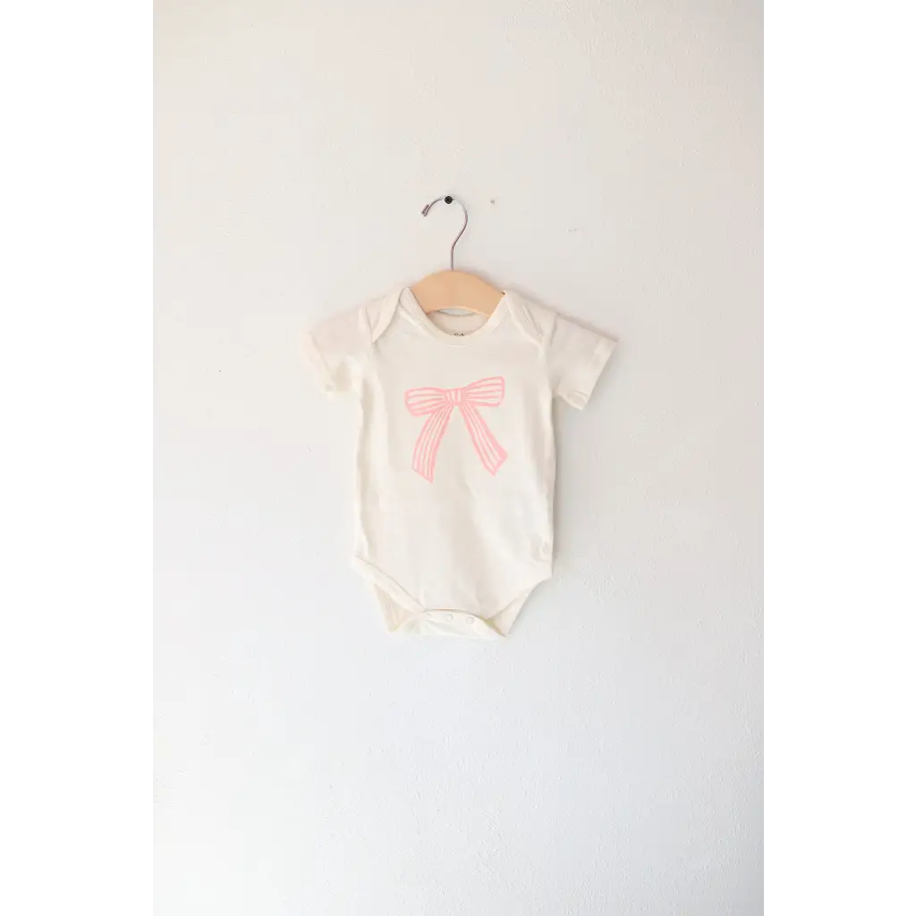 Cutesy Bow Baby Onesie