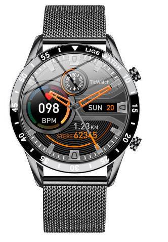 LIGE Men Smart Watch Sports Fitness Tracker Bluetooth Calls Voice Chat Heart Rate Monitor for iPhone iOS Android