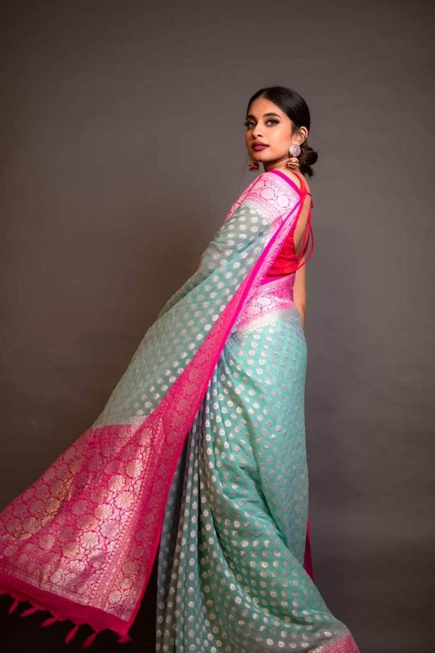 Designer Banarasi  Georgette Chiffon - Silk Saree