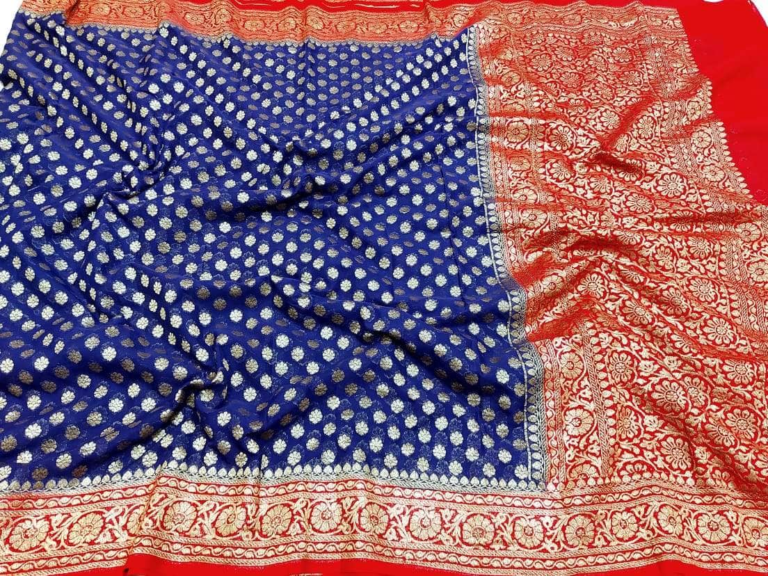 Designer Banarasi  Georgette Chiffon - Silk Saree