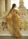 Designer organza Saree with Custom Blouse