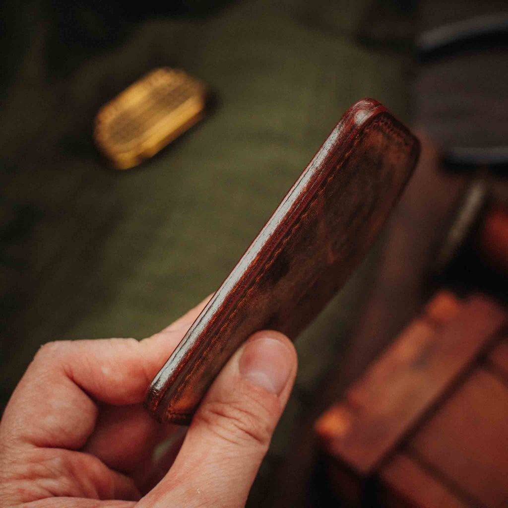 Minimalist Wallet - Drunken Boatswain v2 | Slim Leather | EDC