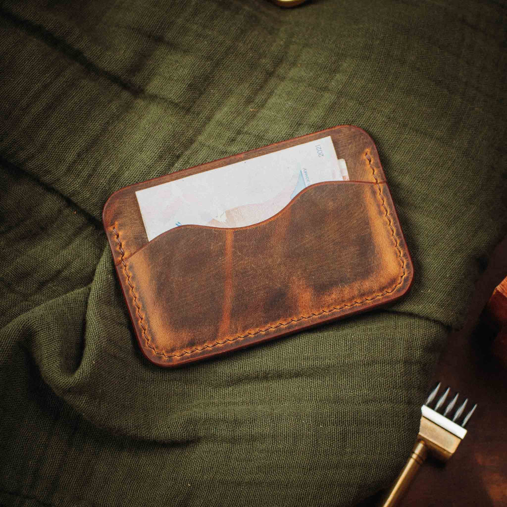 Minimalist Wallet - Drunken Boatswain v2 | Slim Leather | EDC