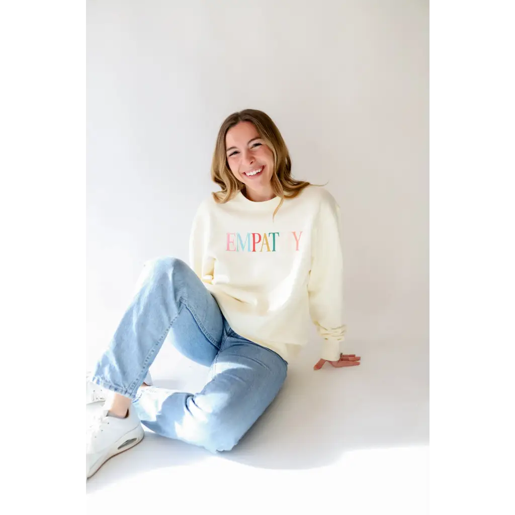 Empathy Oversized Crewneck Sweatshirt