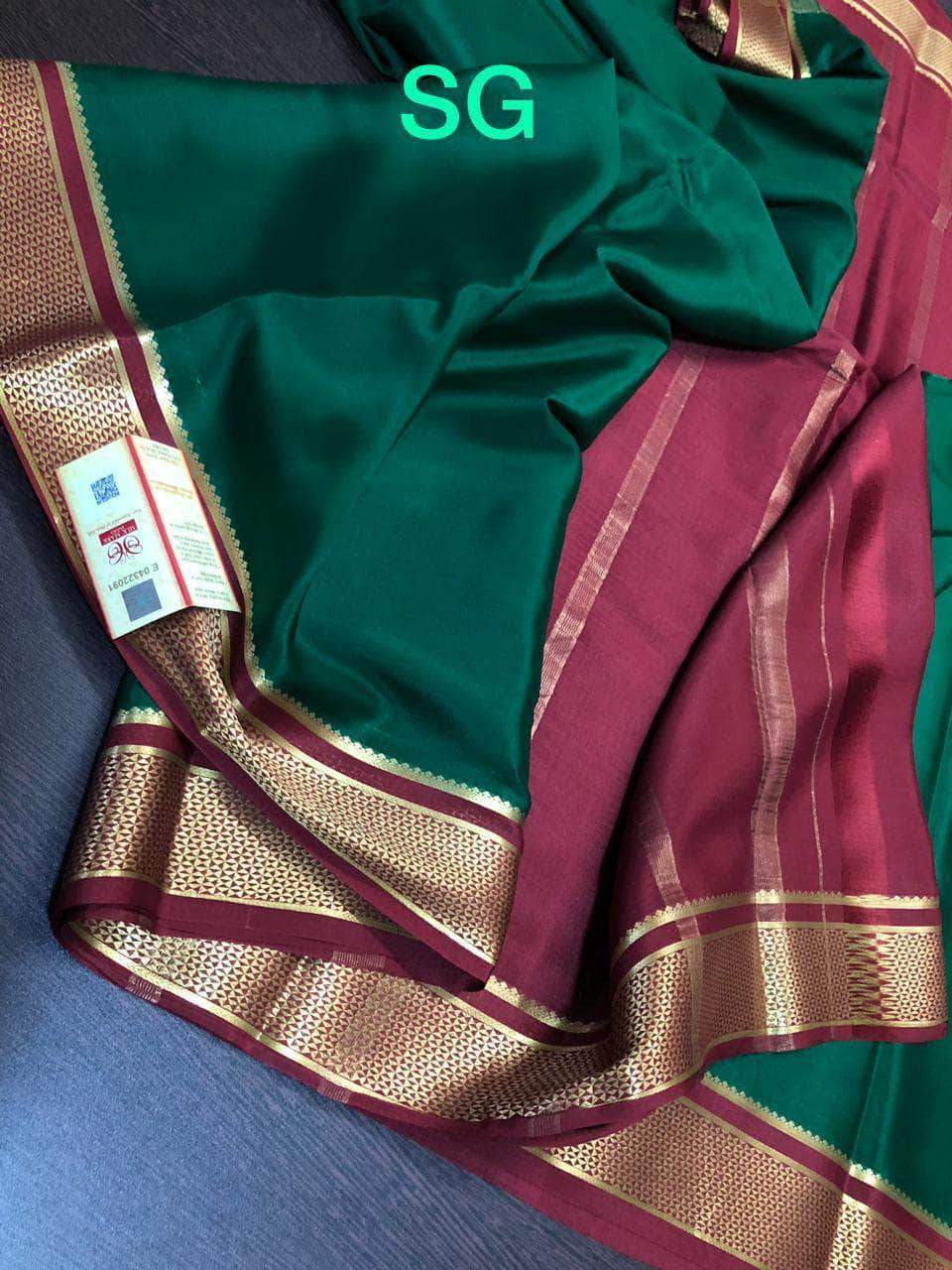 Exclusive Border Pure South Silk Saree