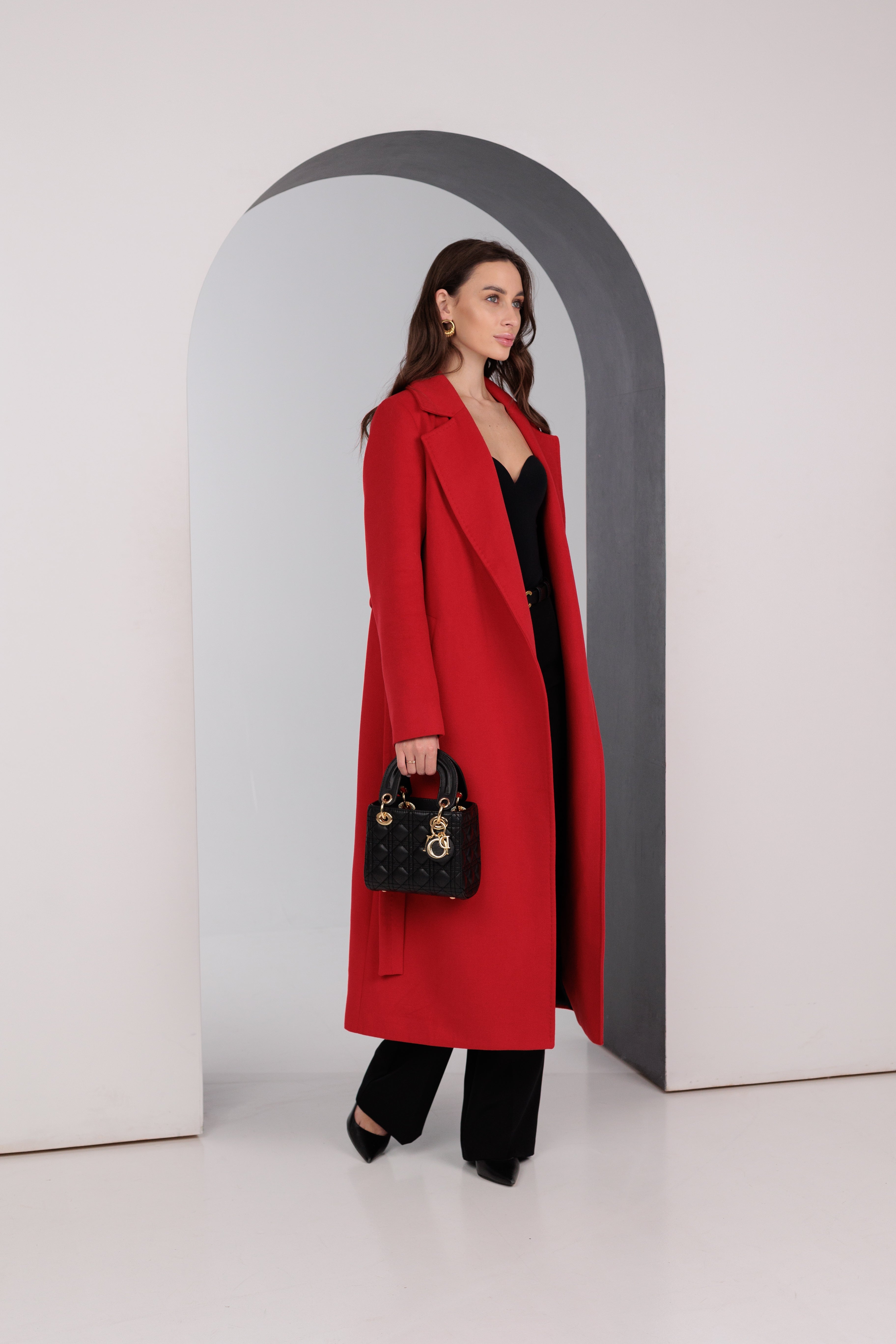 Astoria Classic Wraparound Wool Blend Overcoat