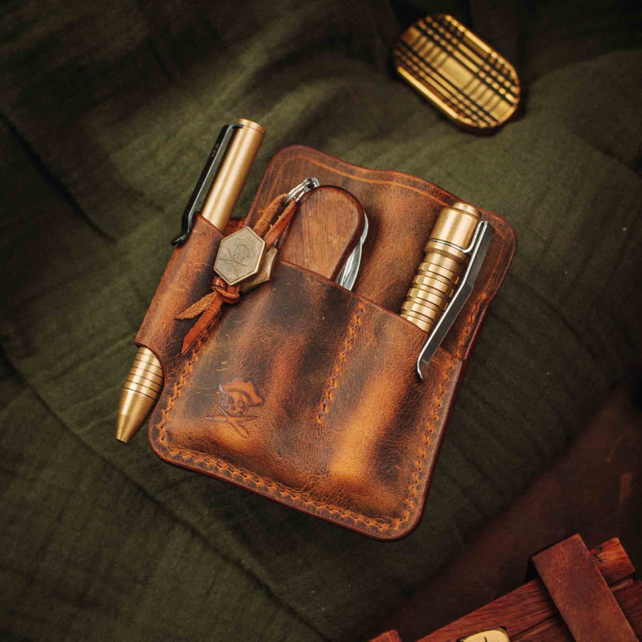 EDC Pocket Organizer - First Mate | Leather Pocket Carrier