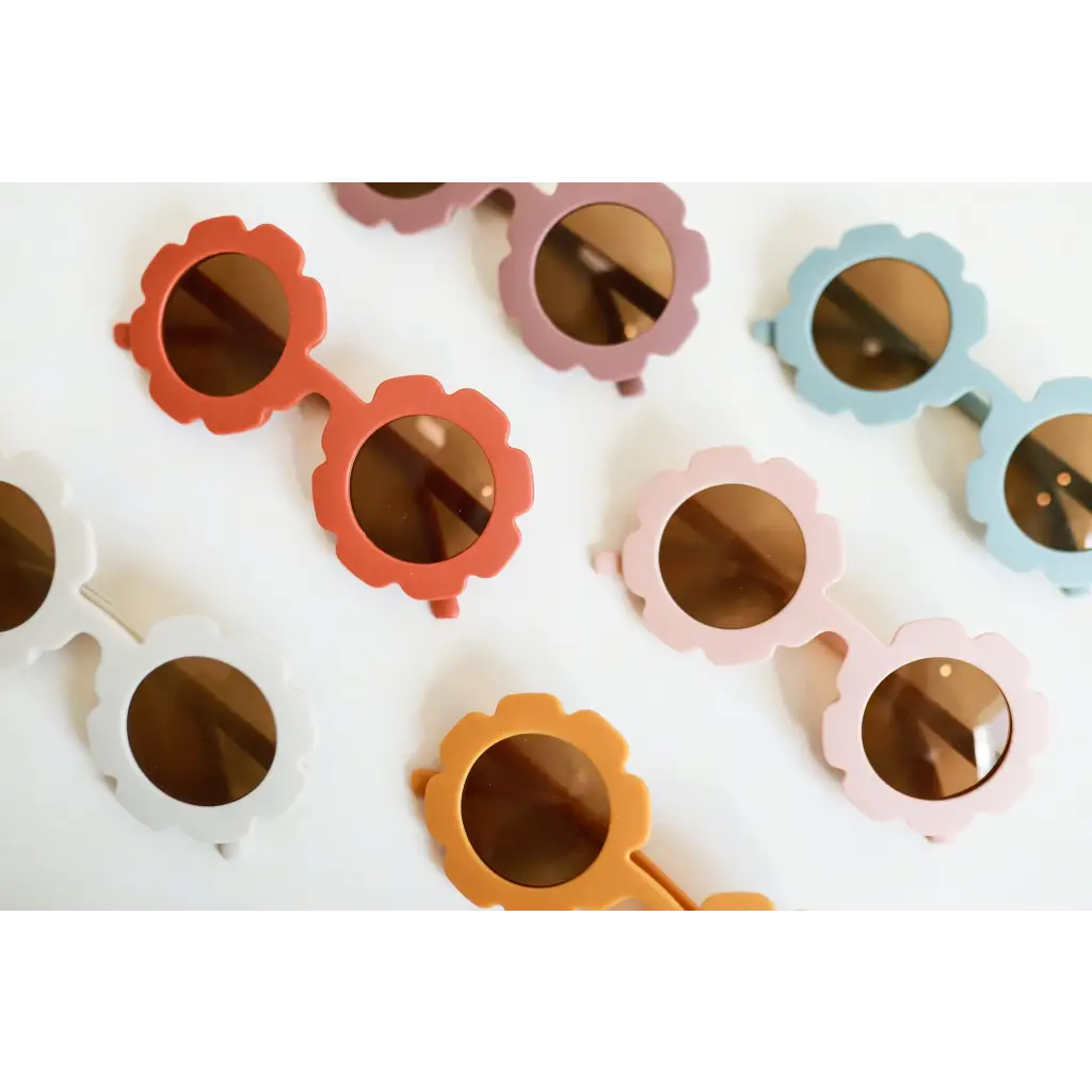 Fun Flower Retro Sunglasses for Kids