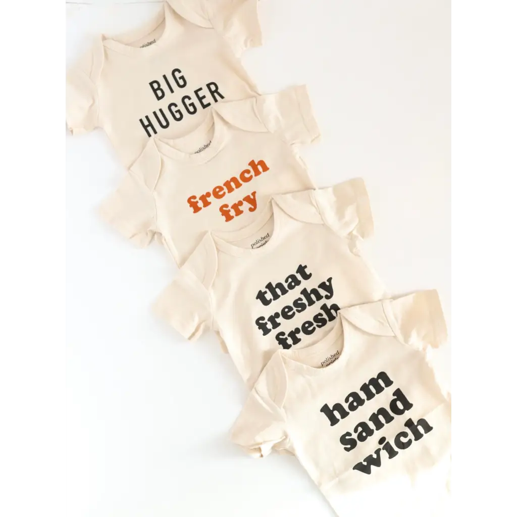 Freshy Fresh Organic Cotton Baby Onesie for New Arrivals