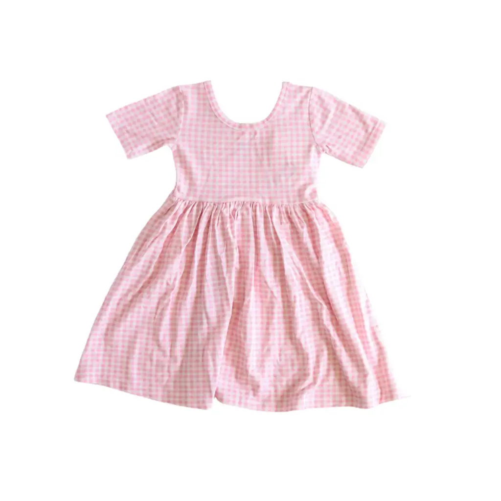 Gingham All Day Bamboo Twirl Dress