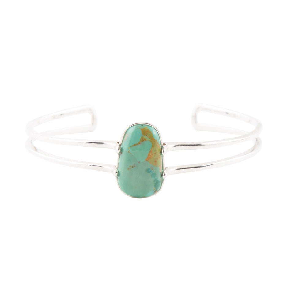 High Class Turquoise and Sterling Silver Cuff Bracelet