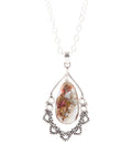 Lace Purple Matrix Pendant Necklace