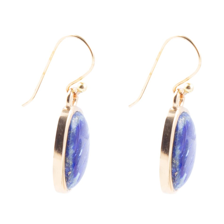 Lapis and Bronze Earrings