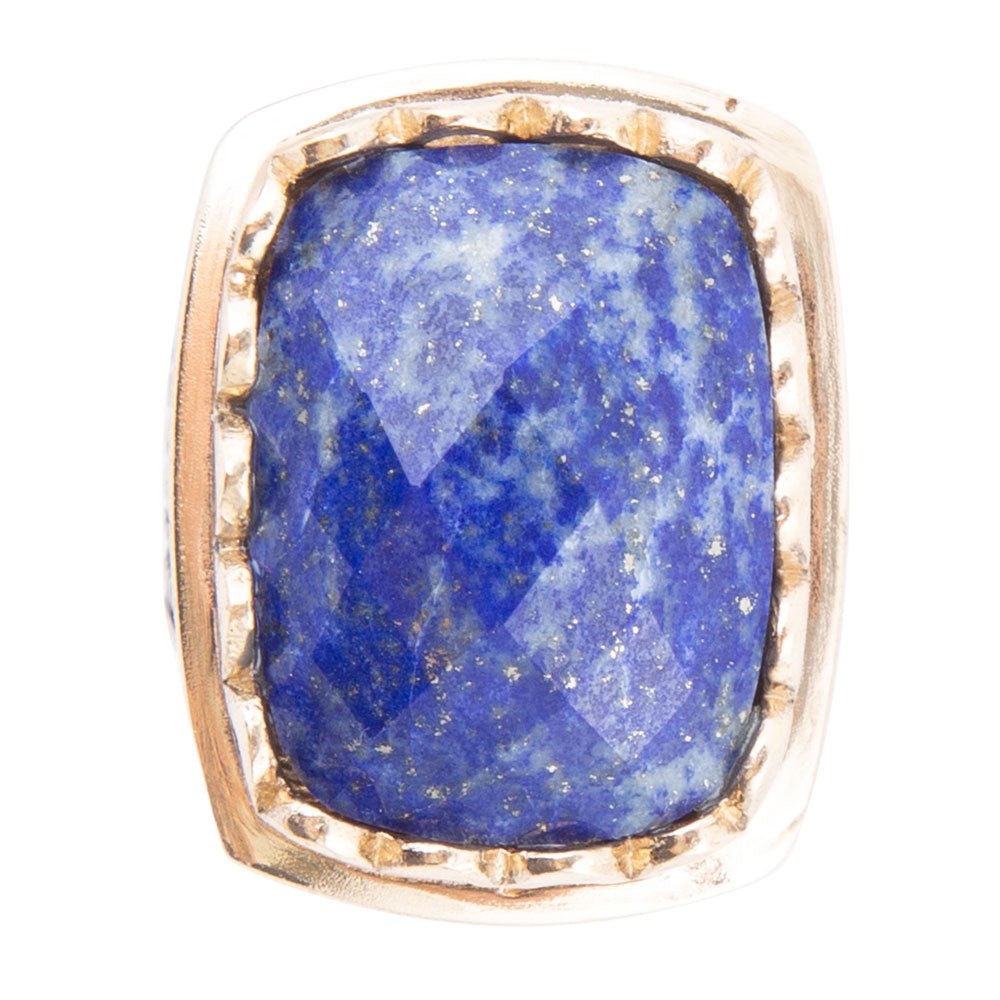 Blue Lapis Golden Cocktail Ring