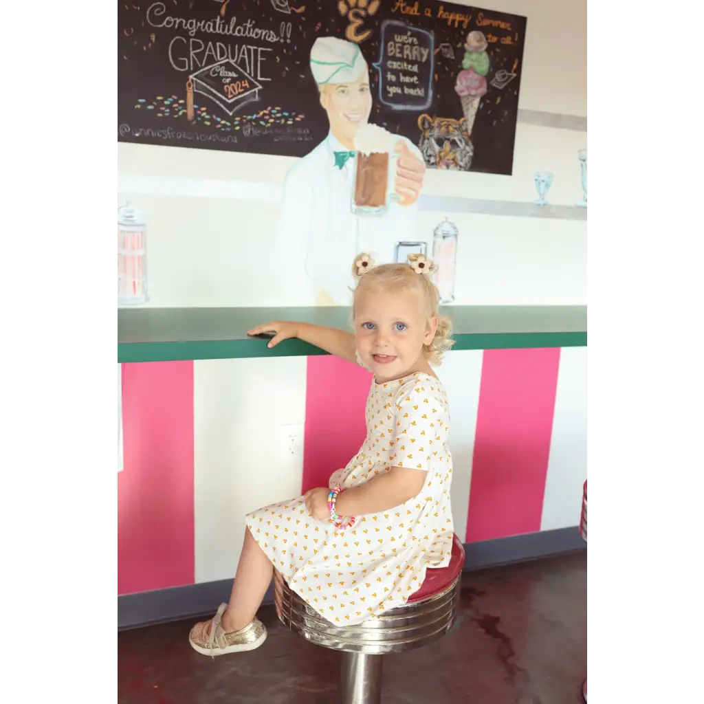 Lemon Shake Up Twirl Dress for Kids