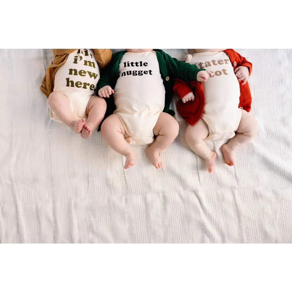 Little Nugget Organic Cotton Baby Bodysuit