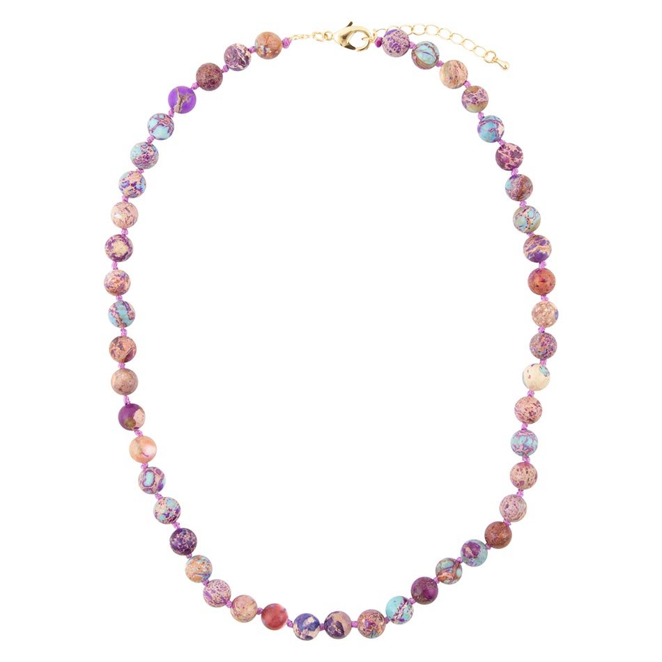 Love Knots Purple Jasper Necklace