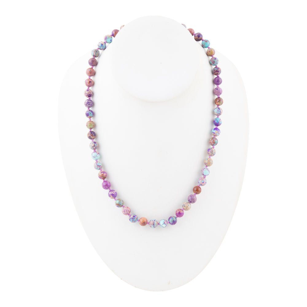 Love Knots Purple Jasper Necklace