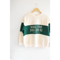Make Time for Leisure Color Block Pullover Sweatshirt