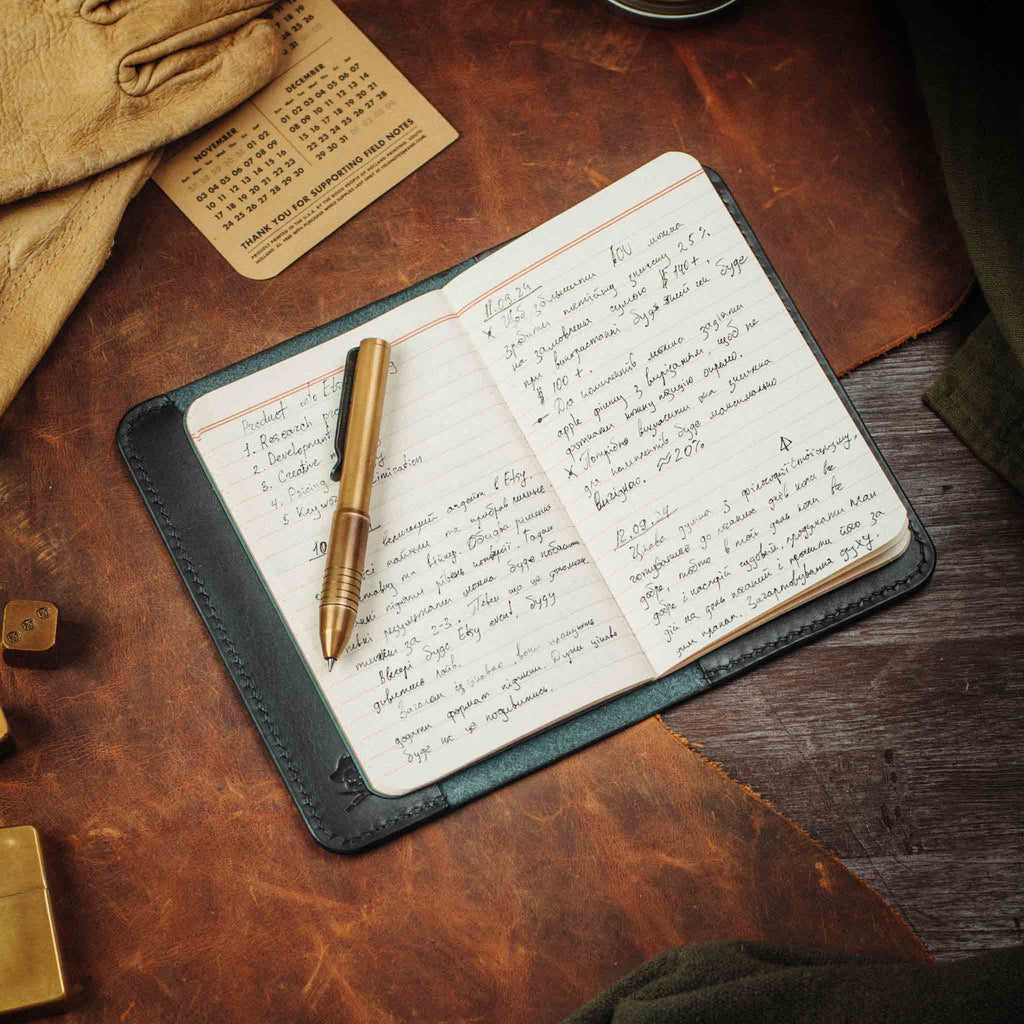 Field Notes Cover - Navigator | Leather Journal Holder | EDC