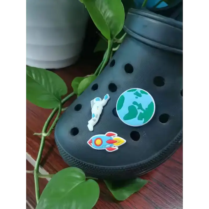 Fun 3-piece Outer Space Shoe Charm Set