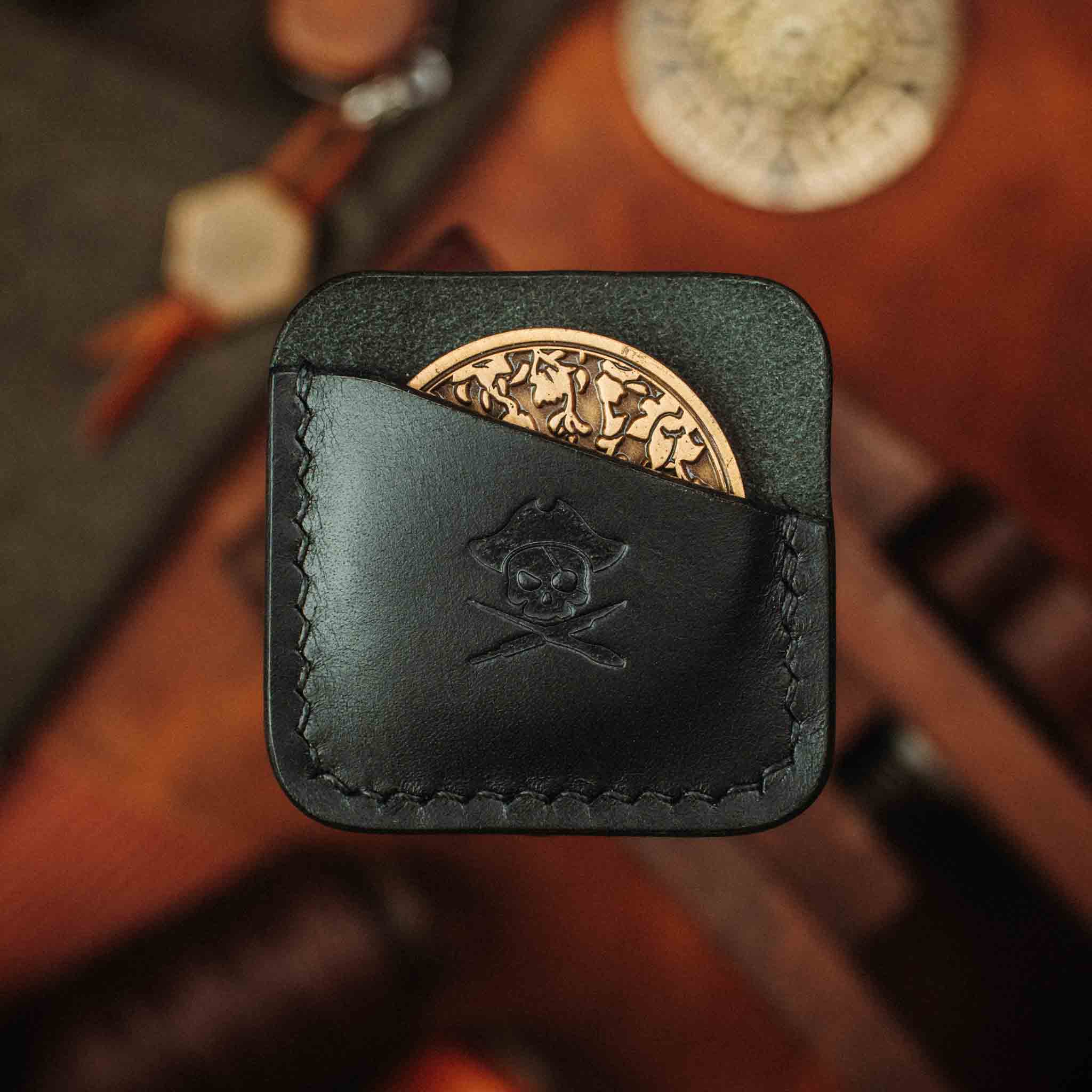 Challenge Coin Holder - Peso Pocket | Coin Case | Handcrafted Leather