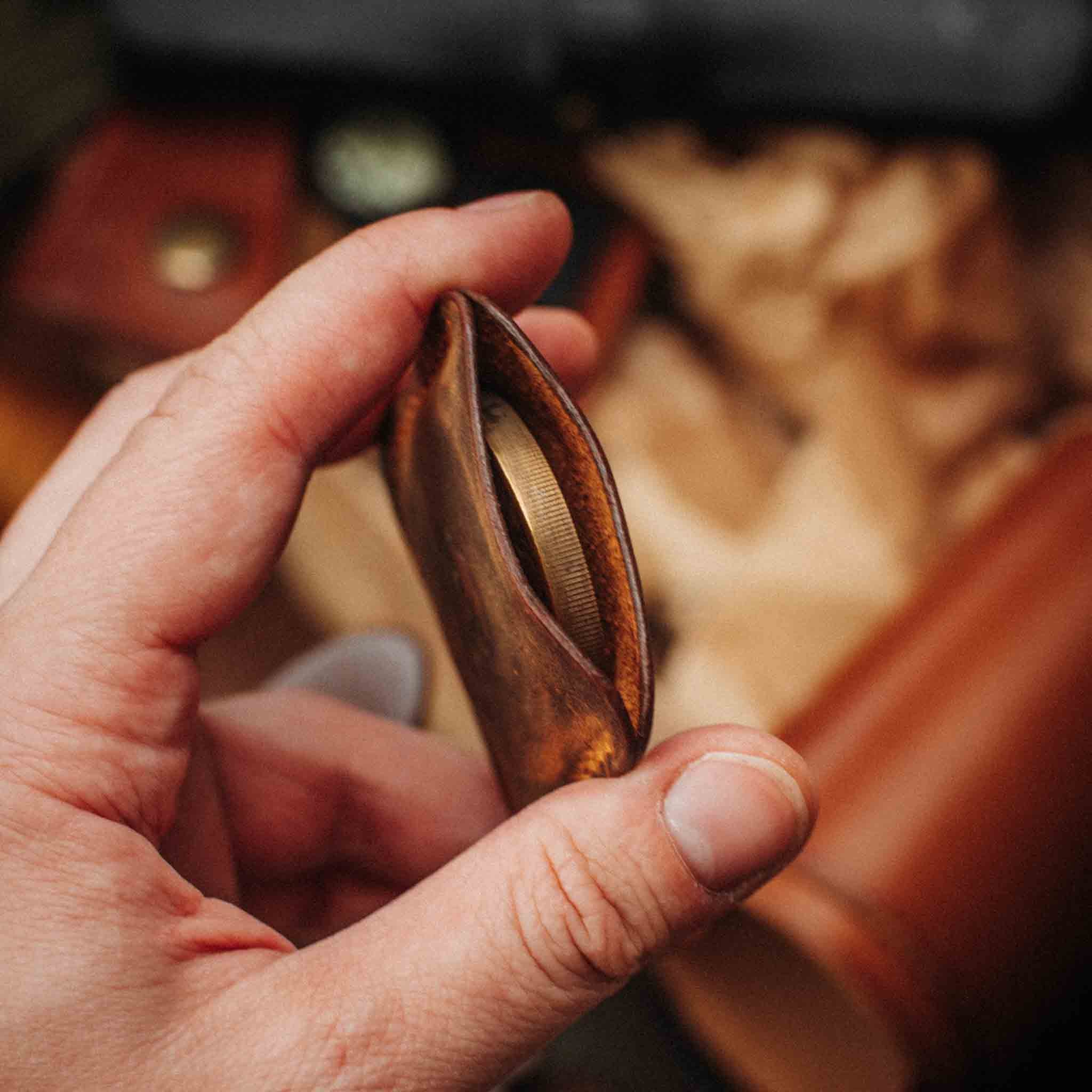 Challenge Coin Holder - Peso Pocket v3 | Leather Coin Case | Handcrafted EDC