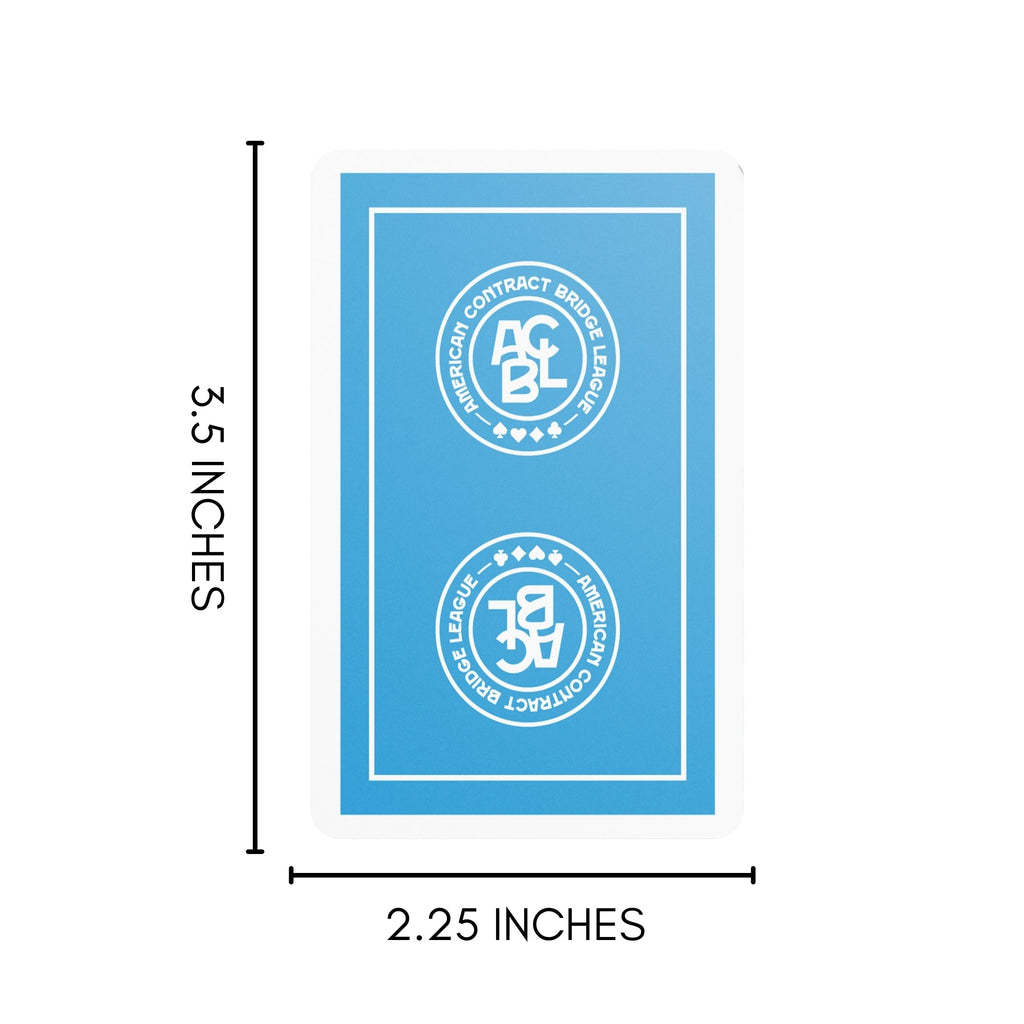 Regular Index 12 Cellophane-Wrapped Decks - Traditional Coated ACBL Bridge Playing Cards