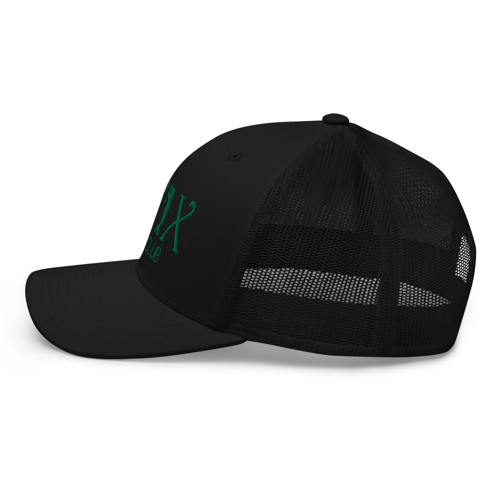 Curve Logo Trucker Cap - Green Logo