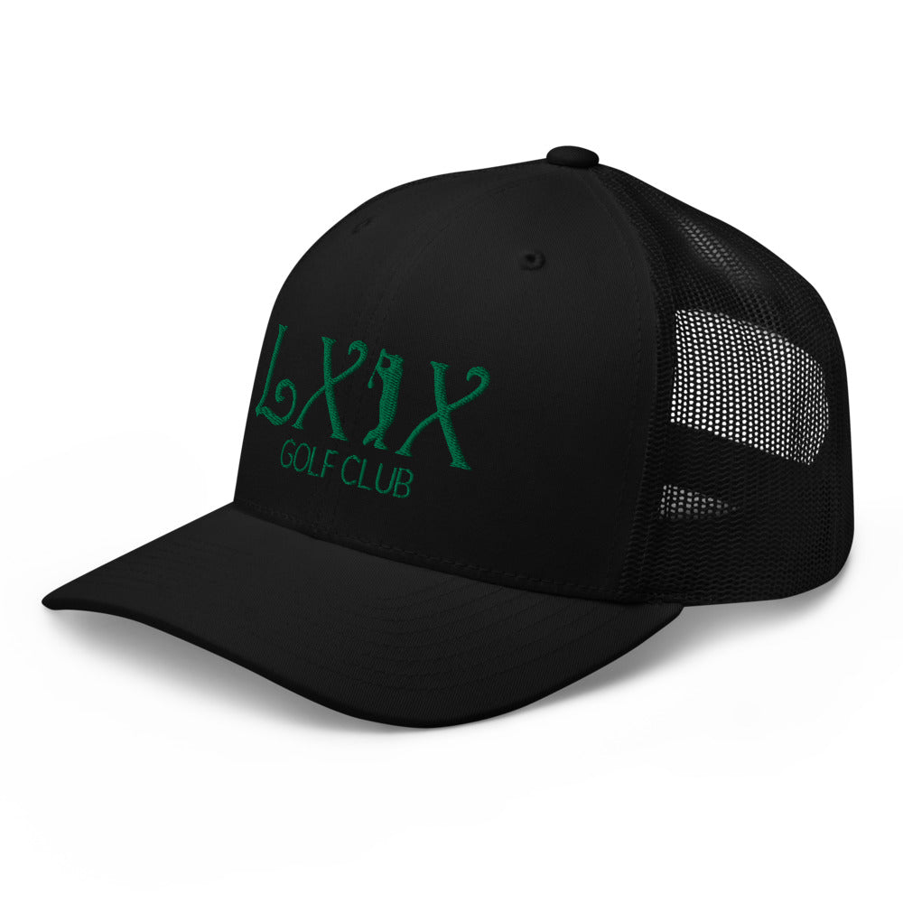 Curve Logo Trucker Cap - Green Logo