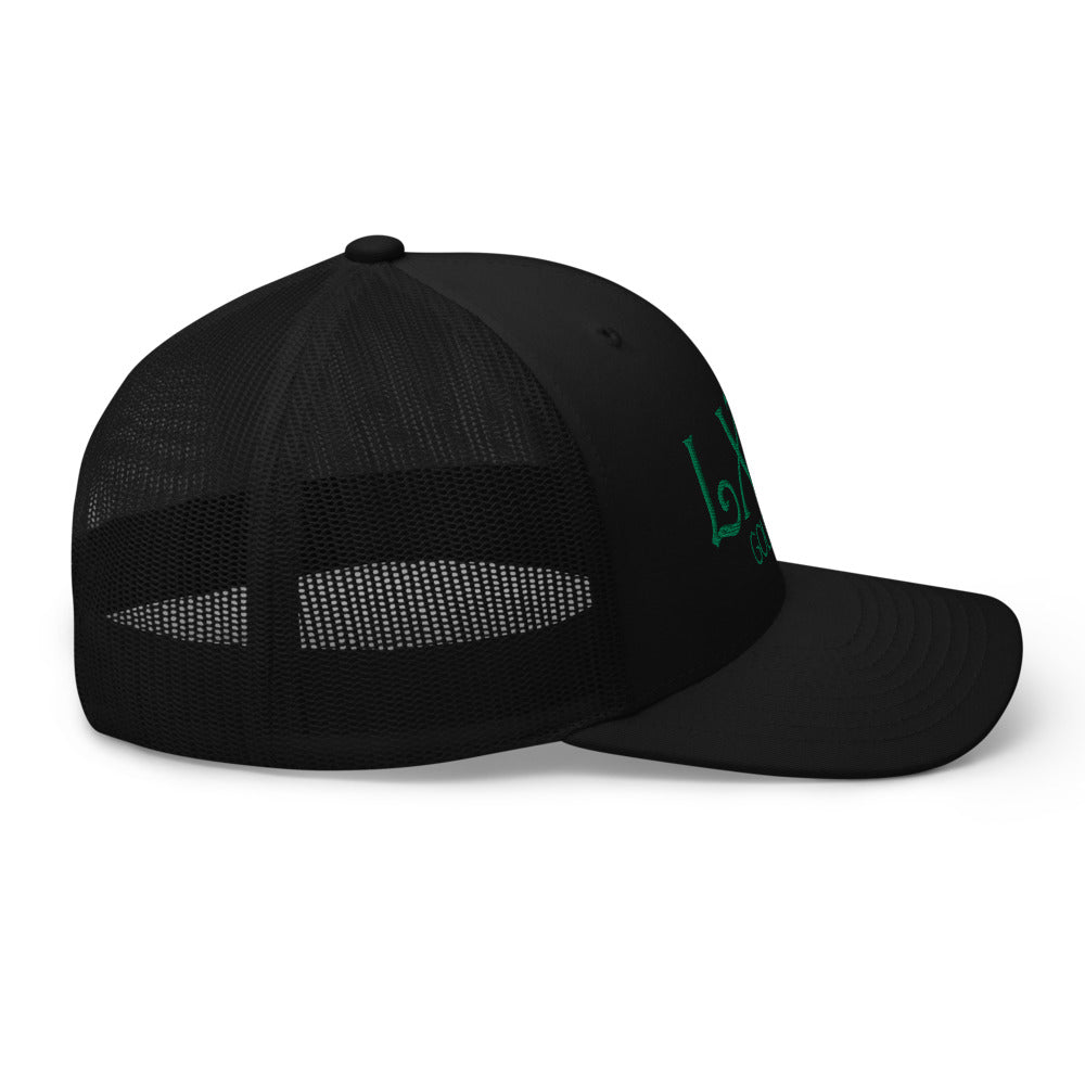 Curve Logo Trucker Cap - Green Logo