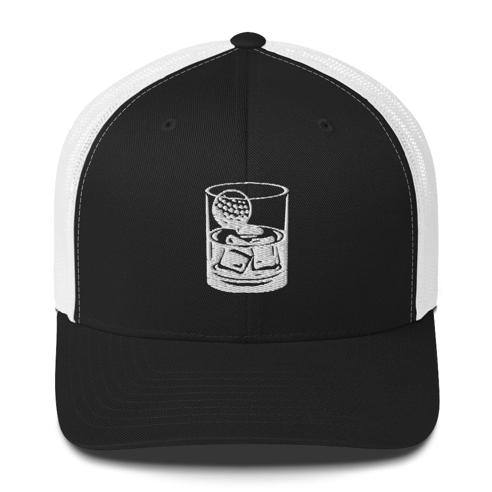 Whiskey Glass Trucker Cap