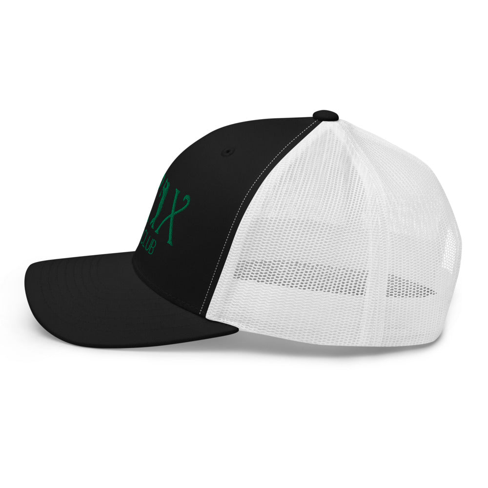 Curve Logo Trucker Cap - Green Logo