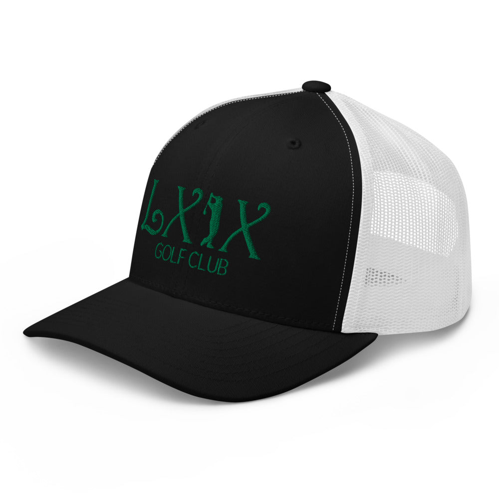 Curve Logo Trucker Cap - Green Logo