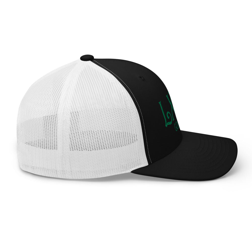 Curve Logo Trucker Cap - Green Logo