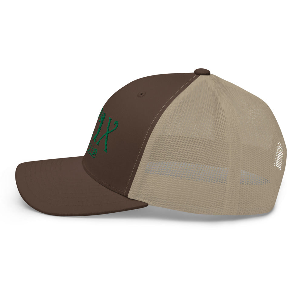 Curve Logo Trucker Cap - Green Logo
