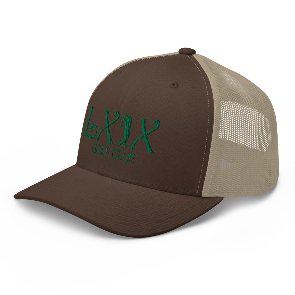 Curve Logo Trucker Cap - Green Logo