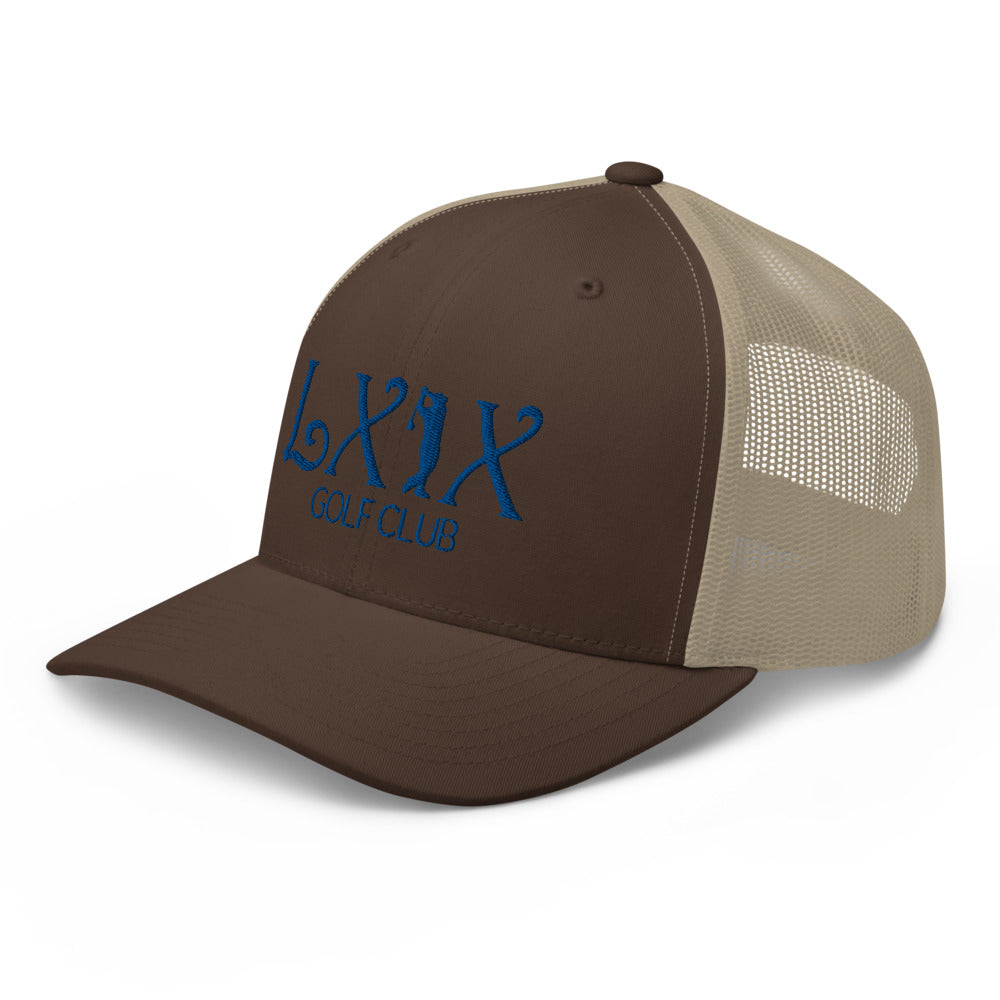 Curve Logo Trucker Cap - Blue Logo