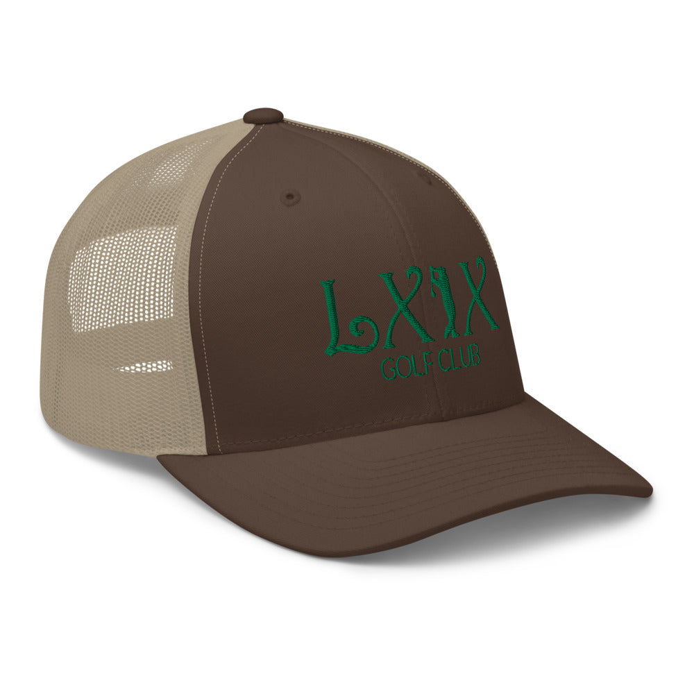 Curve Logo Trucker Cap - Green Logo
