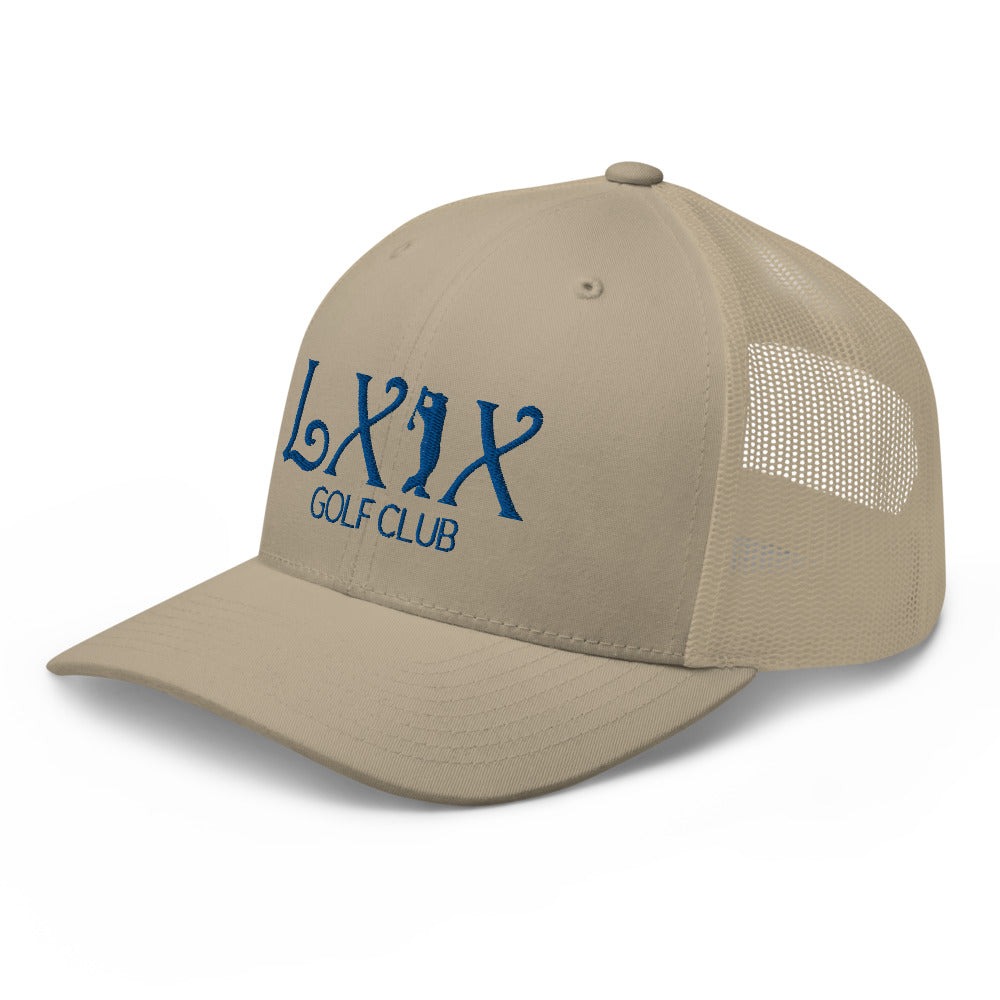 Curve Logo Trucker Cap - Blue Logo