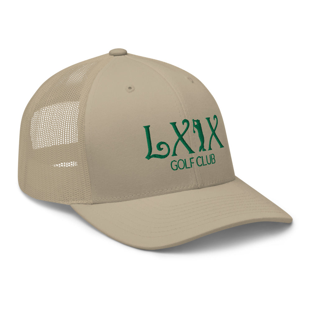 Curve Logo Trucker Cap - Green Logo