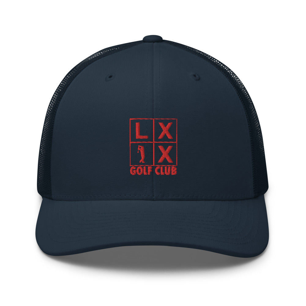 Four Box Logo Trucker Cap - Red Logo
