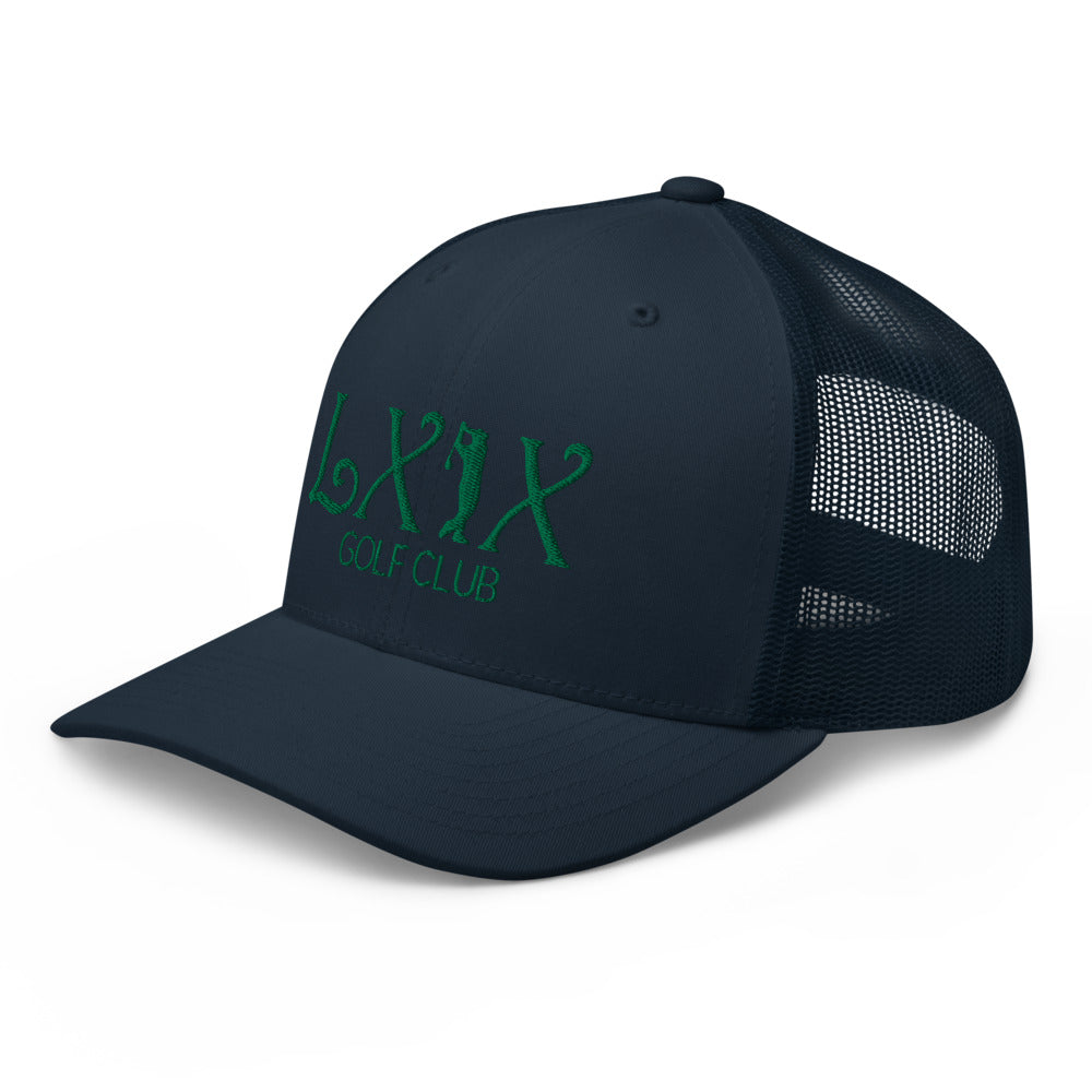 Curve Logo Trucker Cap - Green Logo