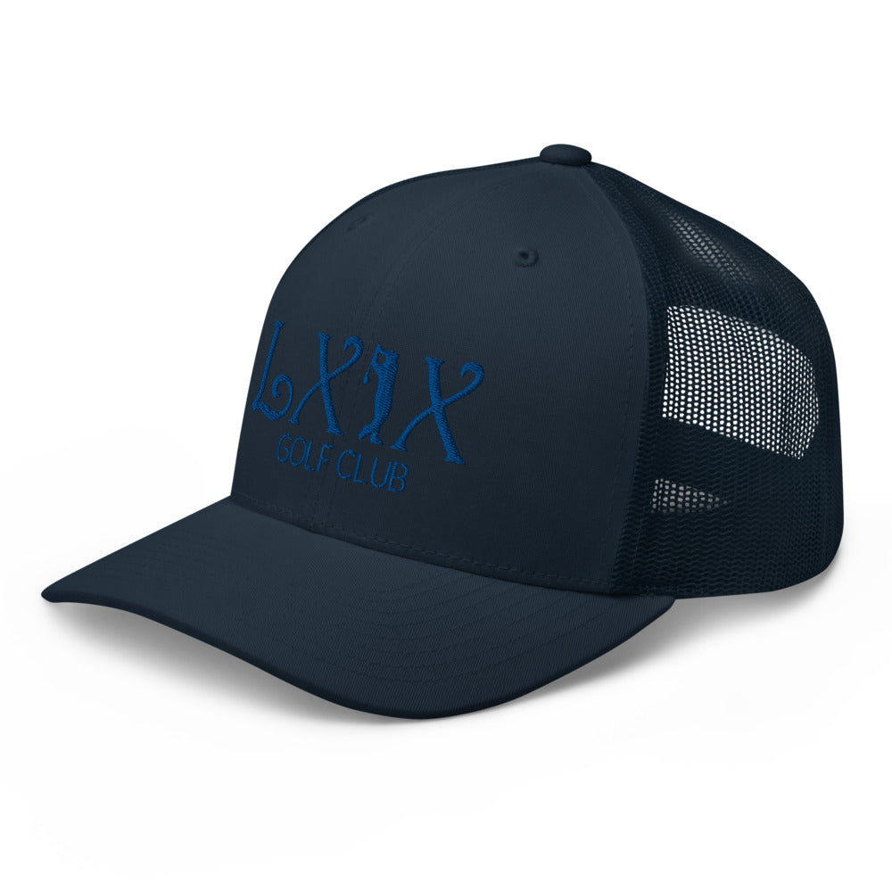 Curve Logo Trucker Cap - Blue Logo