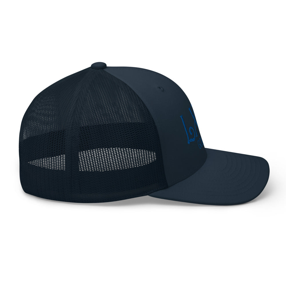 Curve Logo Trucker Cap - Blue Logo