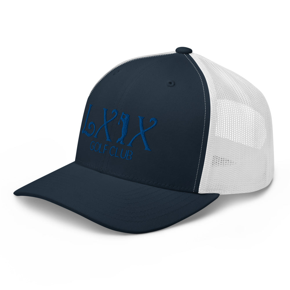 Curve Logo Trucker Cap - Blue Logo
